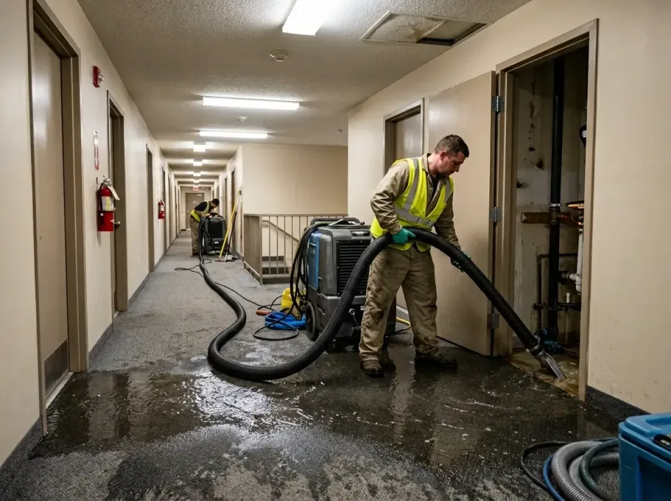 multi-unit-apartment-hallway-f-005 — frequently asked questions, Emergency Burst Pipe Water Extraction & Removal in Fort Car…